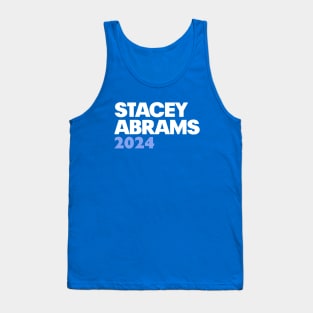 Stacey Abrams For 2024 President Purple Campaign Logo Sticker Tank Top